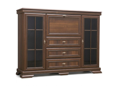 Woonkamerkast 158cm XXL laagbord dressoir houten ladenkast sideboard ladekasten