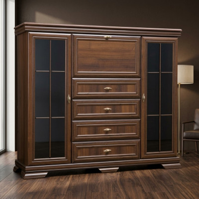 Kasten Houten ladekast 158cm Ladenkast Kast Dressoir Ladenkast Massief hout