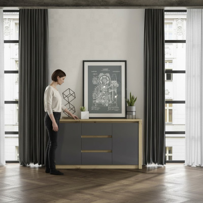 Meubels hout kasten dressoir ladenkast massieve ladenkast dressoir kast nieuw