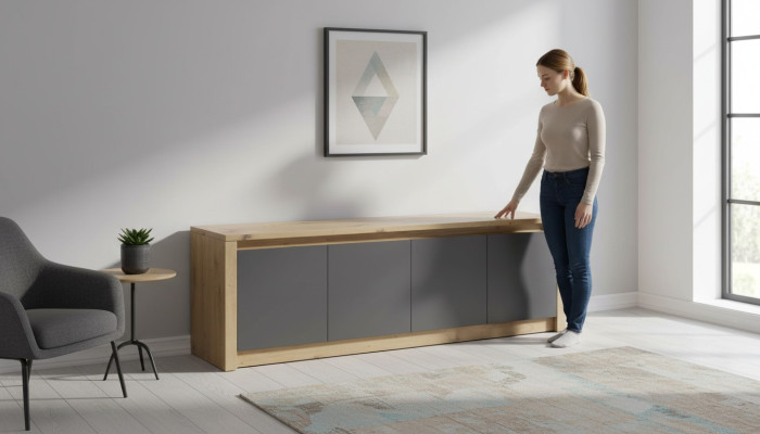Ontwerper tv dressoir commode side low board kast kamer rek luxe woon tv.