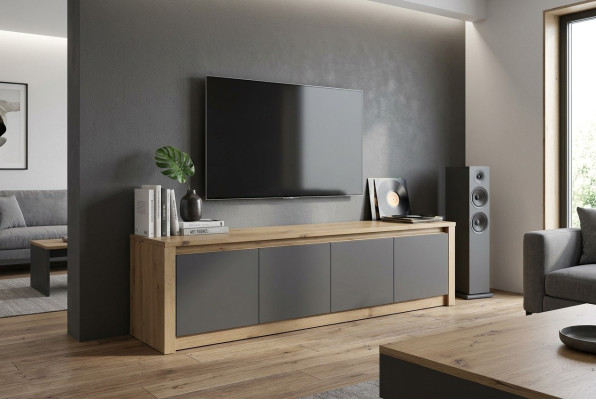 Ontwerper tv dressoir commode side low board kast kamer rek luxe woon tv.