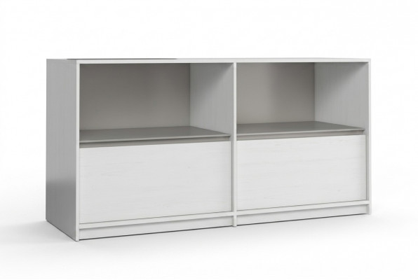 Ladenkast in verschillende kleuren 2 laden dressoir hoge ladekast ladenkasten