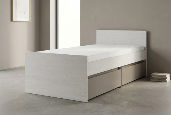 Jongerenbed kinderbed Kids Design Modern Kinderkamer Bed 90 cm Bedlade Nieuw