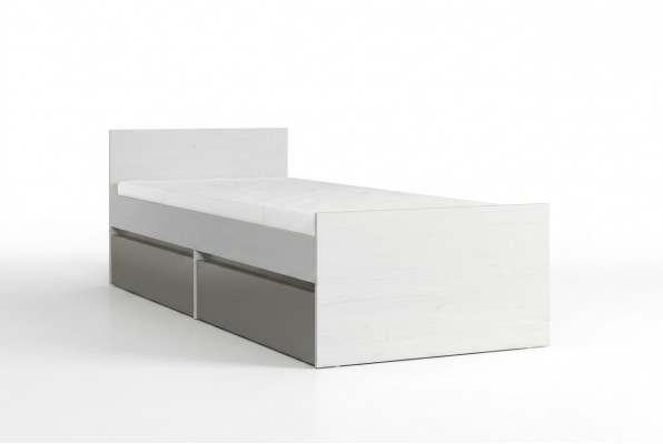 Jongerenbed kinderbed Kids Design Modern Kinderkamer Bed 90 cm Bedlade Nieuw