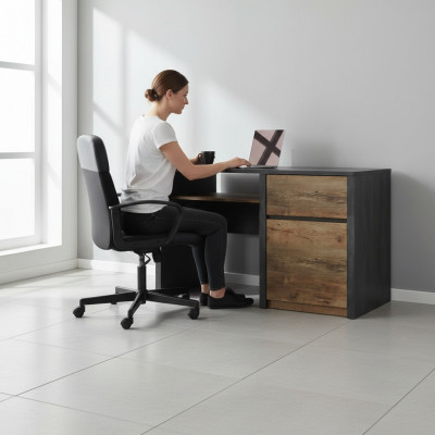 Computertafel massief hout bureau tafel kantoormeubilair tafels bureau houten tafel