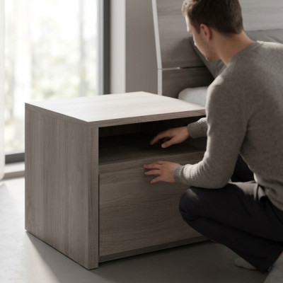 Nachtkastjes bijzettafel Houten consoles Hout Nieuw Designer nachttafel Console Luxe