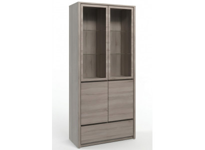 Eetkamer hout woonkamer meubels vitrine dressoir vitrines glazen kasten