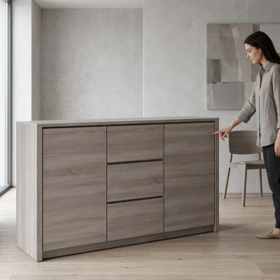 Lade Kasten Houten ladekast Dressoir Bar Wijnkast Ladekasten Designer Modern