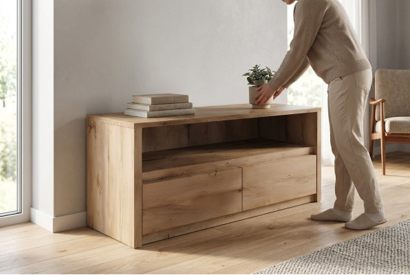 Zolderkast Woonkamerplank Luxe tv-tv-console Dressoir Dressoir Laag bord