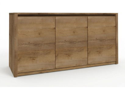 Moderne houten ladekast Sideboard Ladekasten Woonkamerkast 130cm XL Lage kasten