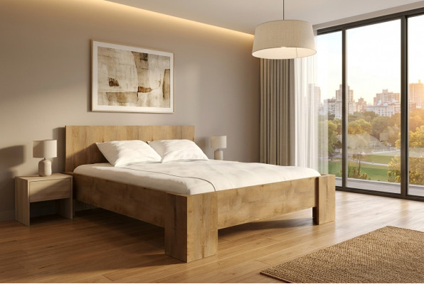 Luxe bekledingsstof ontwerper bed slaapkamer bedden textiel hout hotel