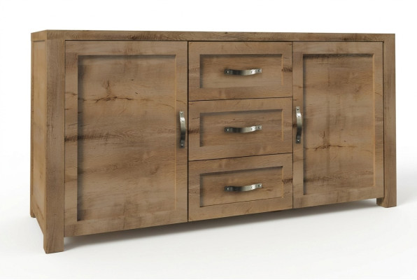 Buffet dressoir commode hout handgemaakt houten landelijke dressoirs 2-delig.