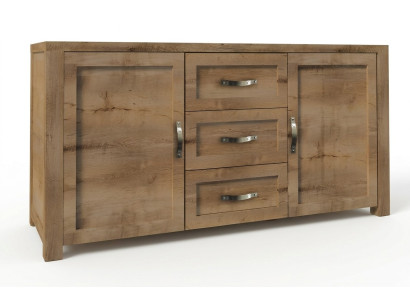 Buffet dressoir commode hout handgemaakt houten landelijke dressoirs 2-delig.