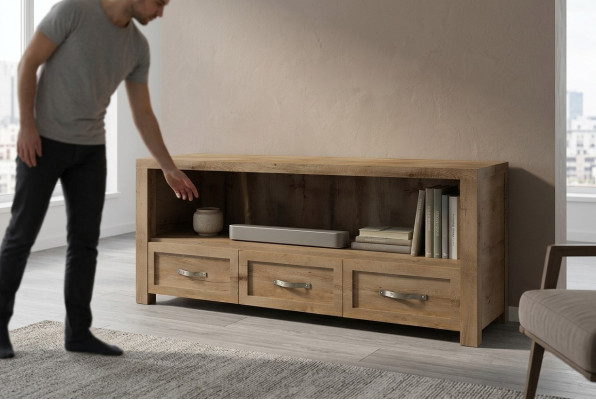 commode RTV design dressoir tv mat laag kast nieuw board muur luxe hout