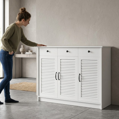 Zijpanelen Woonkamerkast Commode Moderne houten commodes Sideboard commodes