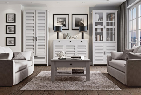 Woonkamer dressoir kast ladekast ontwerp stijl meubels woonkamer 3-delig.