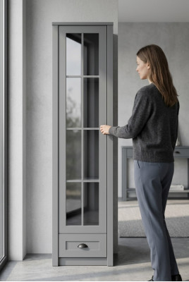 Landhuis vitrinekast Klassiek meubilair Vitrinekast Vitrines Glazen kasten