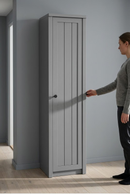 Dressoir ladenkast plank houten kast multifunctionele kast kasten houten meubilair grijs