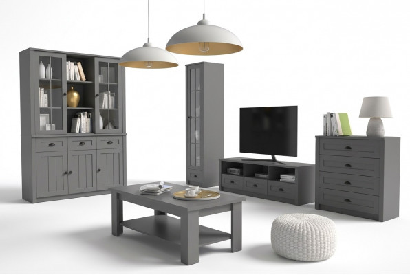 Woonkamerset Ontwerper woonkamer dressoir salontafel inrichting 5-delig.