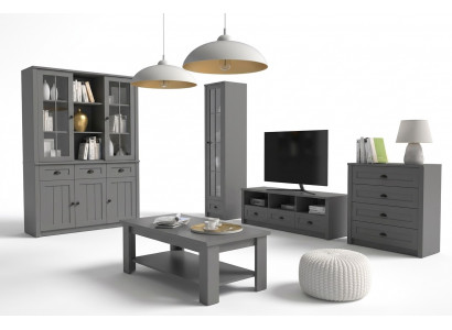 Woonkamerset Ontwerper woonkamer dressoir salontafel inrichting 5-delig.