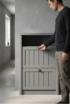 Schoenenkast Dressoir Hout Massief Meubels Schoenenrek Plank Garderobe nieuw