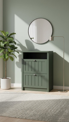 Schoenenkast Schoenenkast Hal Kast Opbergruimte Hal Massief Houten Meubelen Ladekast