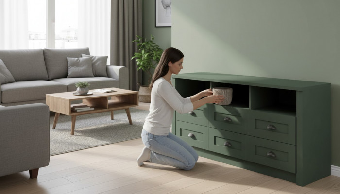 Kantoor ladekast houten kast houten ladekast landhuis commodes RTV dressoir sideboard