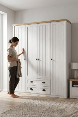 Moderne stijl kledingkast kast hout garderobe slaapkamer Art Deco.