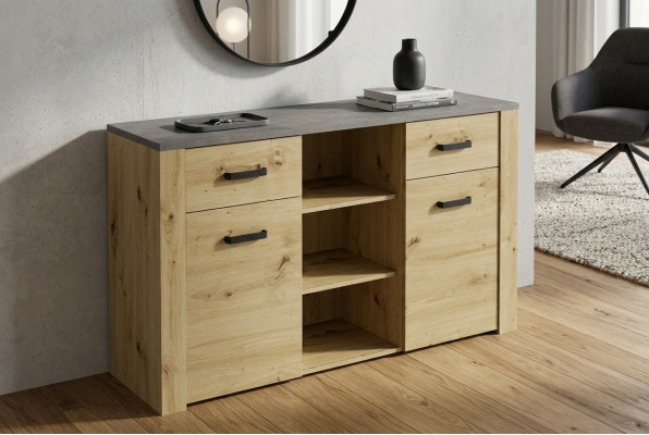 Kast dressoir meubels dressoir houten plank landelijk dressoir laden