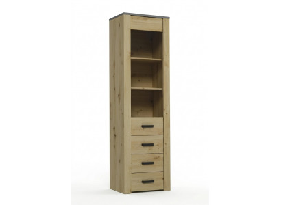 Eetkamerkast Staande vitrinekast Plank Vitrines Vitrine XL-W1D Hout Modern Kast