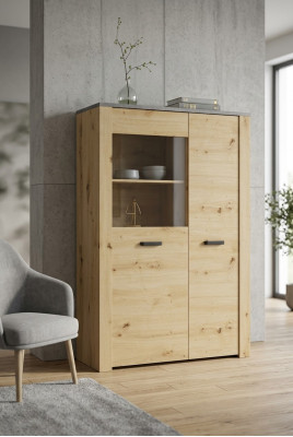 Vitrine Design Woonkamer Kast Bar Dressoir Landhuis Vitrines Houten Kasten