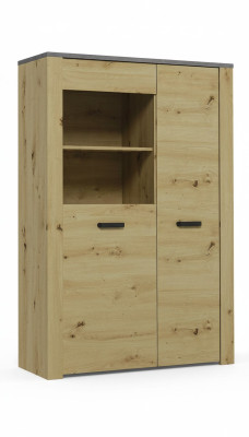 Vitrine Design Woonkamer Kast Bar Dressoir Landhuis Vitrines Houten Kasten