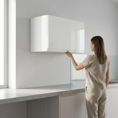 Keukenplanken Muur Keukenopslag Vitrine Wandkast Vitrinekast