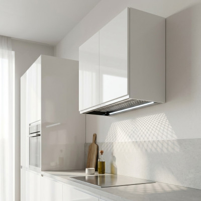 Wandhangkast voor servies Binnenkant muurkast Keuken Licht Keuken