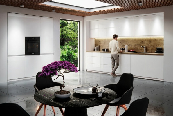 Keukenblok Hangkasten Complete keuken Design Keukens Houten meubels Inrichting