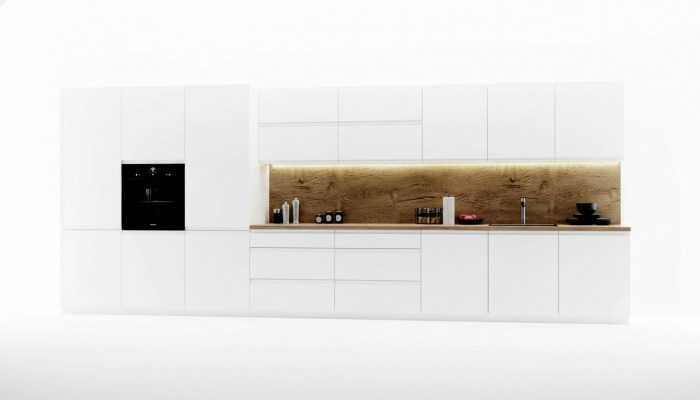 Keukenblok Hangkasten Complete keuken Design Keukens Houten meubels Inrichting
