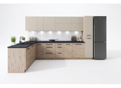 Keuken L-lijn Moderne keukens Keukenblok Hangkast Kast Kasten Keuken