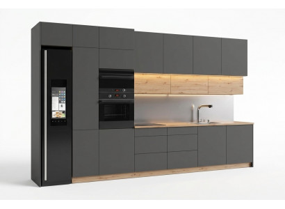 Moderne keukenreeks keukenschrank ontwerpmeubels op maat keukenblok grijs