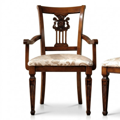 Ontwerp gestoffeerde massief houten stoel stoelen zitting rugleuning kantoor kantoor eetkamer luxe nieuw