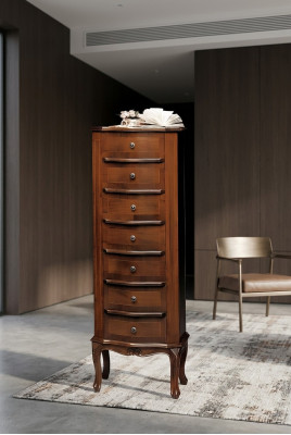 Ladenkast met 6 laden Aanrecht Houten dressoir Witte ladenkast Kast