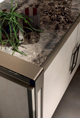 Edel ontwerp console houten spiegel dressoir dressoir kast 2-delige console tafel