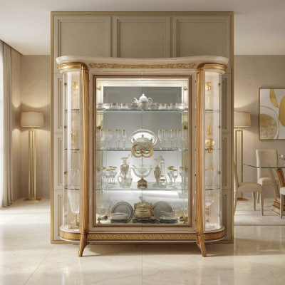 Vitrine kast Vitrines Woonkamer kasten Show Design Italiaanse meubels Nieuw