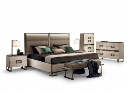 Beddengoed Klassiek tweepersoonsbed van hout 180x200cm Bedden Hotel Slaapkamer Nieuw