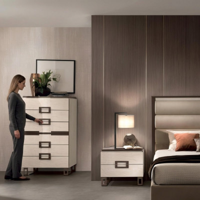 Hoge ladekast dressoir ladekasten 6 laden hoge kast kast hout meubels nieuw
