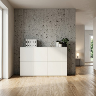 Ladenkast Dressoir Dressoir Hoge commode Ladenkast Wit Kast Woonkamer Hout Nieuw