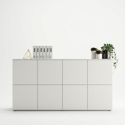 Ladenkast Dressoir Dressoir Hoge commode Ladenkast Wit Kast Woonkamer Hout Nieuw