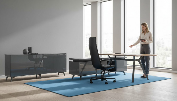 Ontwerp bureau Italiaanse meubels Inrichting computermeubels Tafel Frezza