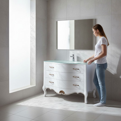Wastafel Klassieke kast Wastafel Onderskast Italiaanse badkamer