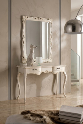 Kaptafel Kaptafel Cosmetische tafel met spiegelplanken consoles Nieuw