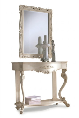 Tafels, consoles, tafel, bijzettafel, slaapkamer, hout, spiegel + consoletafel, dressoirs.